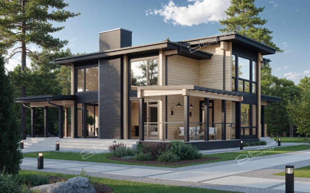 Дом из клееного бруса VZ-341